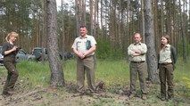 Uczestnicy narady leśników w Nadleśnictwie Rzepin